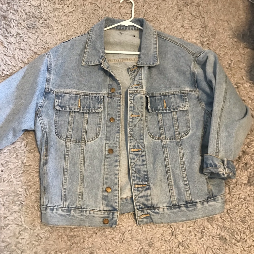 Oversized denim jacket